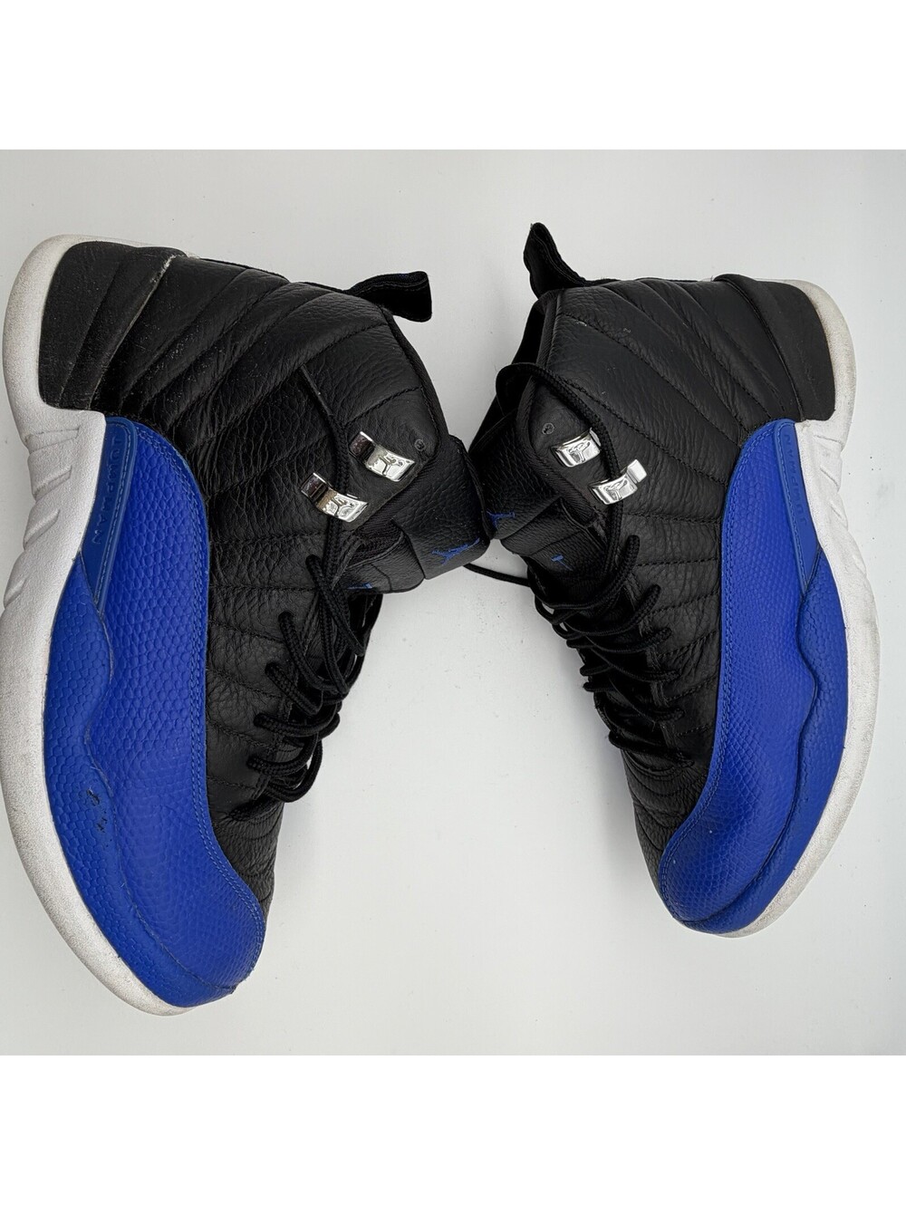Nike Air Jordan 12 Retro Hyper Royal Women’s Size 12 Black Blue AO6068-004 - Picture 2 of 6